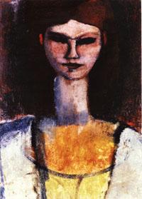 Amedeo Modigliani Bust of a Young Woman France oil painting art